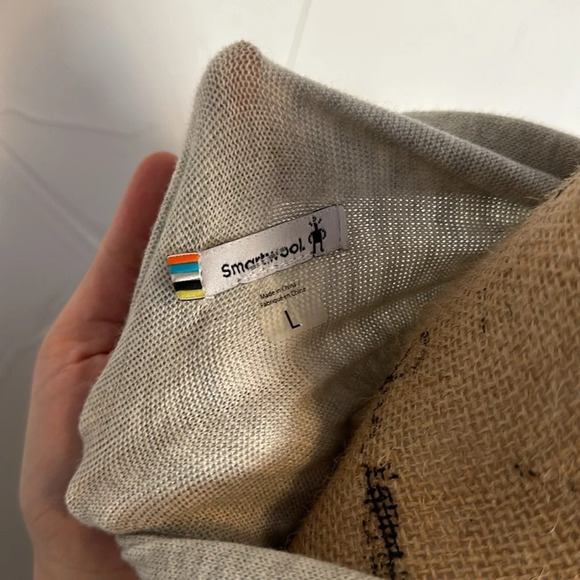 Smartwool Merino Wool Drape Colorblock Cardigan EUC L - Picture 2 of 3